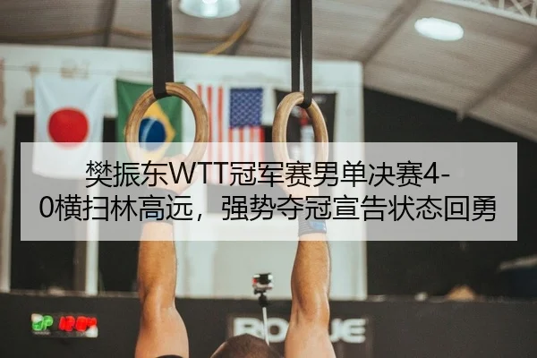 樊振东WTT冠军赛男单决赛4-0横扫林高远，强势夺冠宣告状态回勇